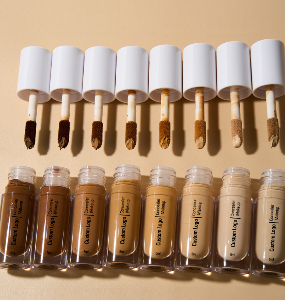 Make Your Own Full Coverage Private Label Liquid Concealer Makeup 8 Color Foundation Concealer Pen Stick Low Natural Sunscreen