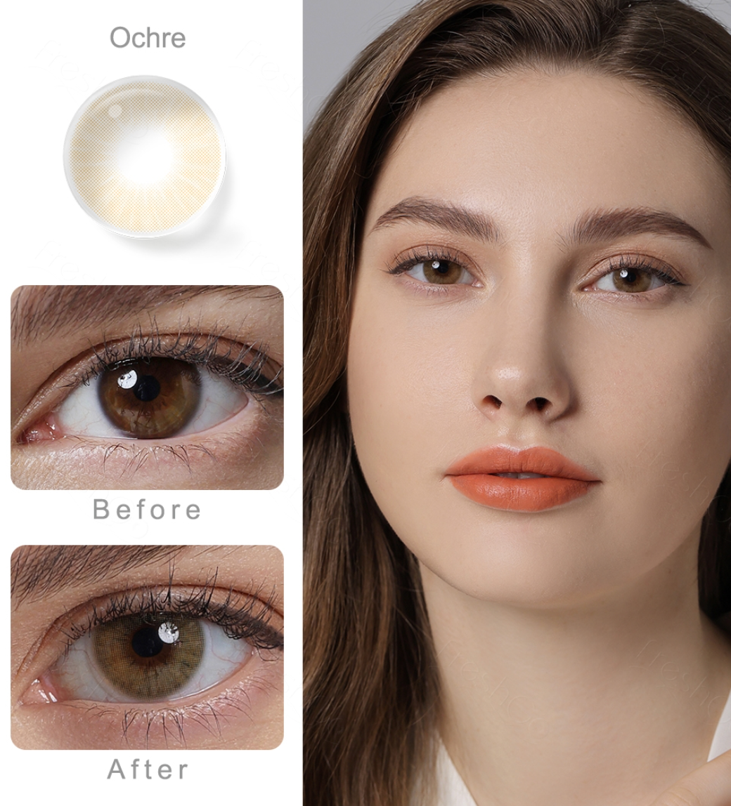 Eye Contact Colored Lenses 1 year Most Natural Colored Contact Lenses for Eyes