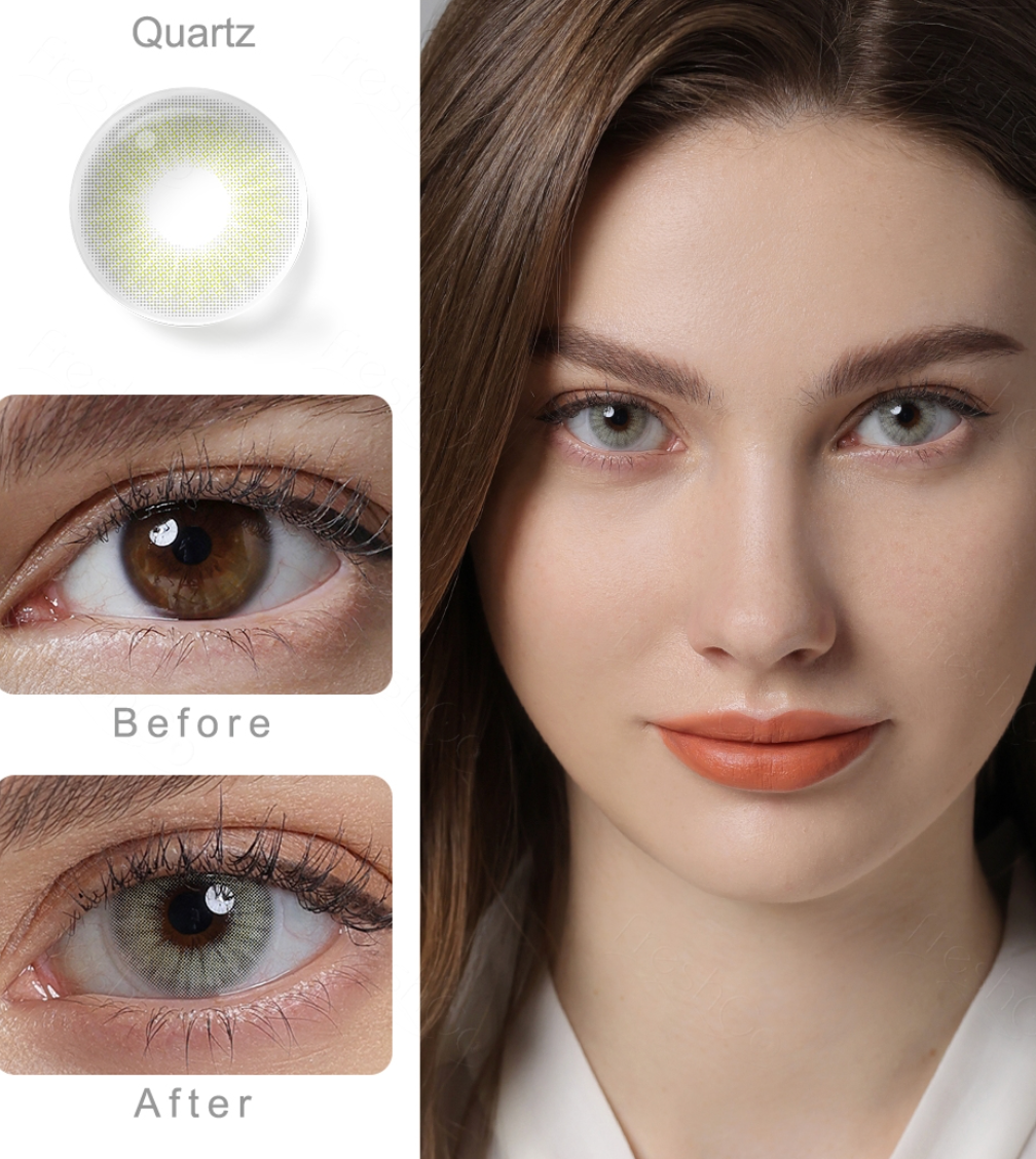 Eye Contact Colored Lenses 1 year Most Natural Colored Contact Lenses for Eyes