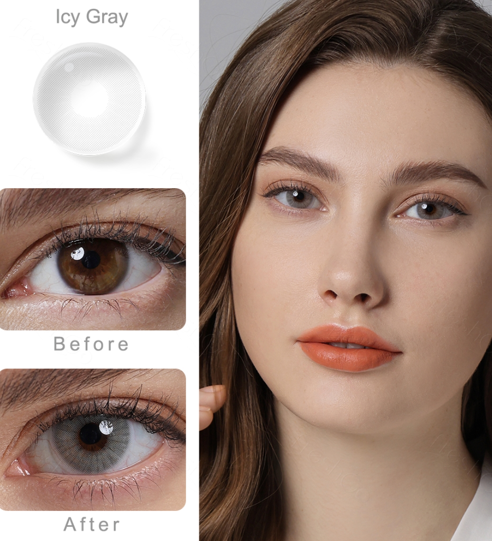 Eye Contact Colored Lenses 1 year Most Natural Colored Contact Lenses for Eyes