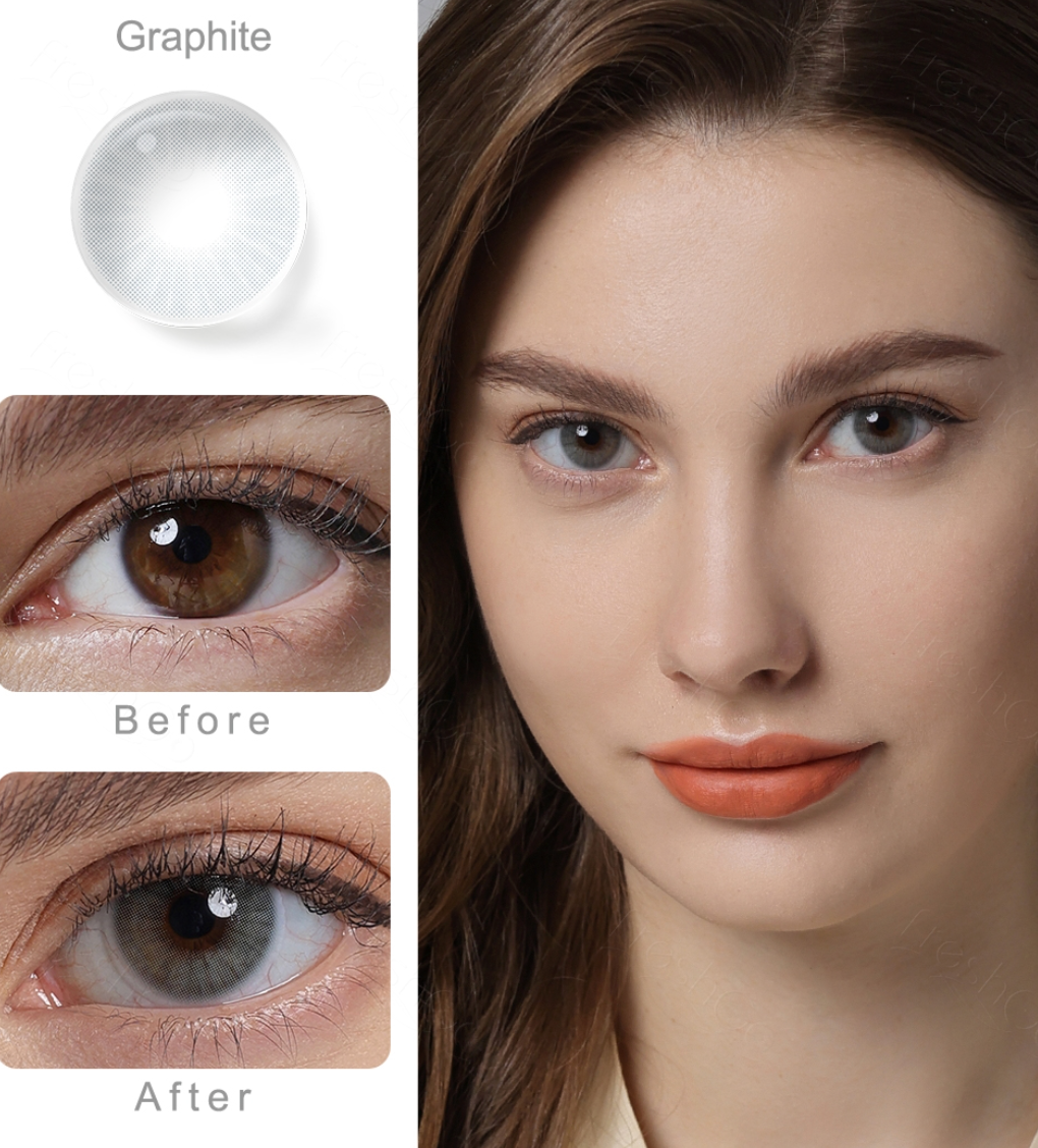 Eye Contact Colored Lenses 1 year Most Natural Colored Contact Lenses for Eyes